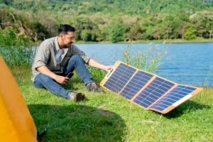 Solarpanel mit Powerbank – Energiequelle für unterwegs oder Notfälle